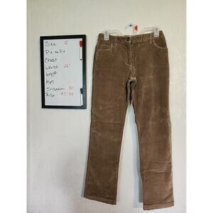 BMoss Clothing Company Pants Womens Corduroy Stretch sz 4 Brown